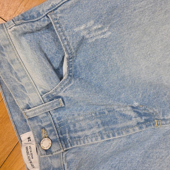 Just Black Denim Relaxed Waist Straight Denim - Picture 8 of 14